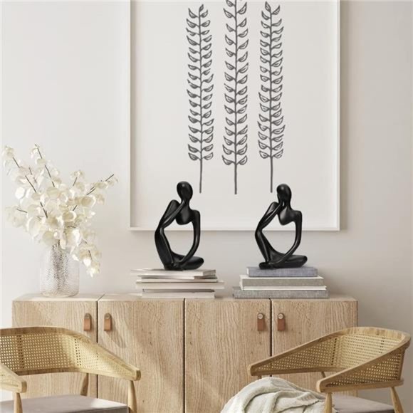 Resin Statue Thinker Style Decoration Abstract Sculptures Collectible Figurines - Picture 3 of 6